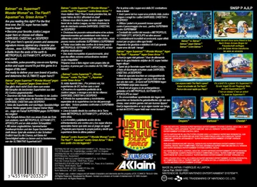 Justice League Task Force (Europe) box cover back